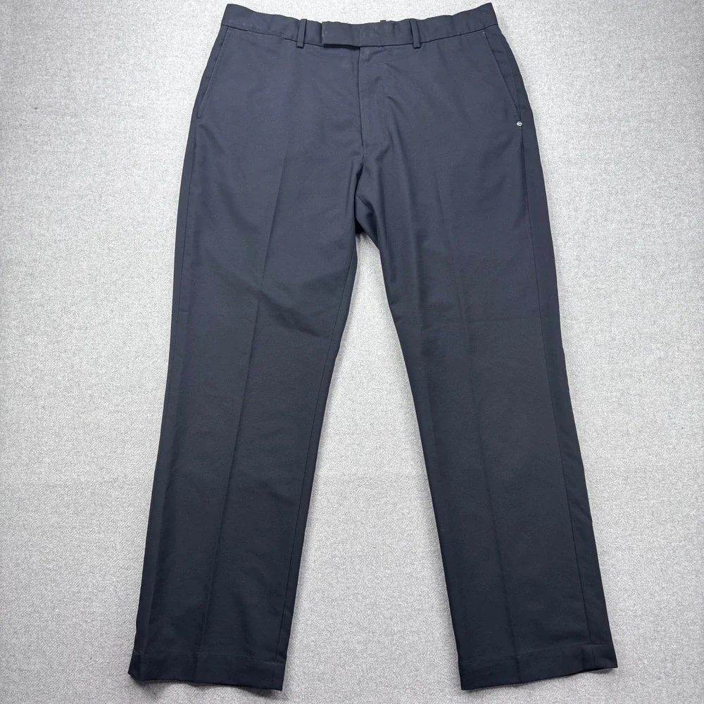 RLX Ralph‎ Lauren Golf Pants Mens 35x30 Black Performance Flat Front Trousers